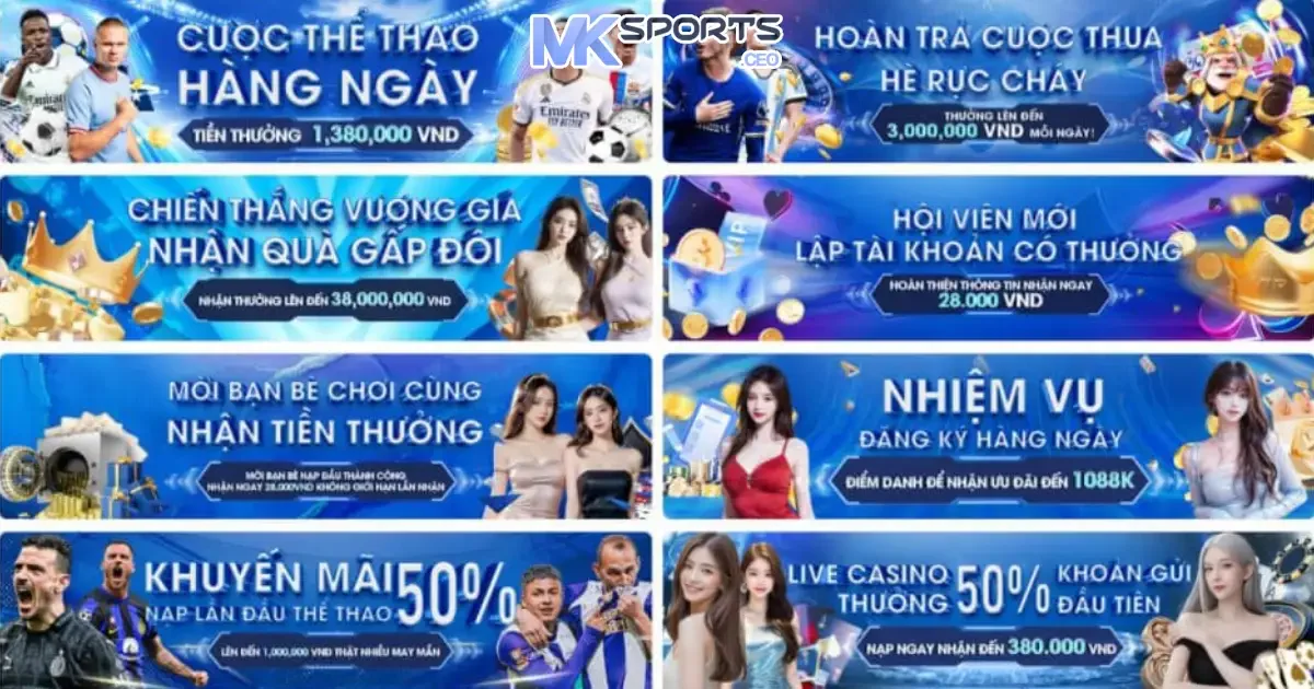 MKSPORT 177 Chương trình khuyến mãi hấp dẫn tại Mksport dành cho người chơi mới
